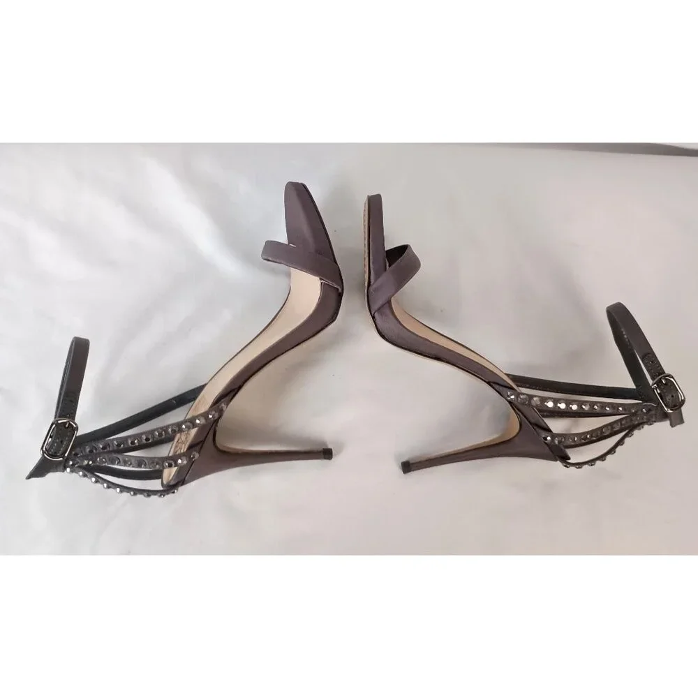 Vince Camuto Daphery Rhinestone Embellished Sandals Size 7 Gray NWOB - Picture 5 of 9